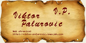Viktor Palurović vizit kartica